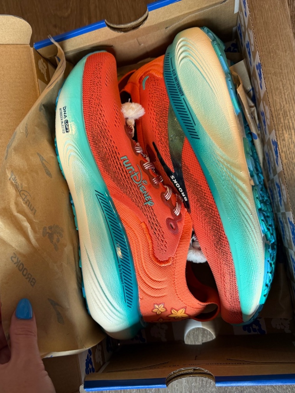 Brooks Women’s Running Shoes - Orange and Teal Disney Moana